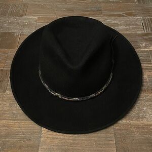 Vintage Golden Gate Hat Company Falcon Black Wool Fedora🖤